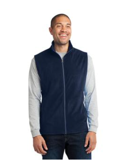 Men's  Port Authority Micro-fleece Vest in Navy Main Image